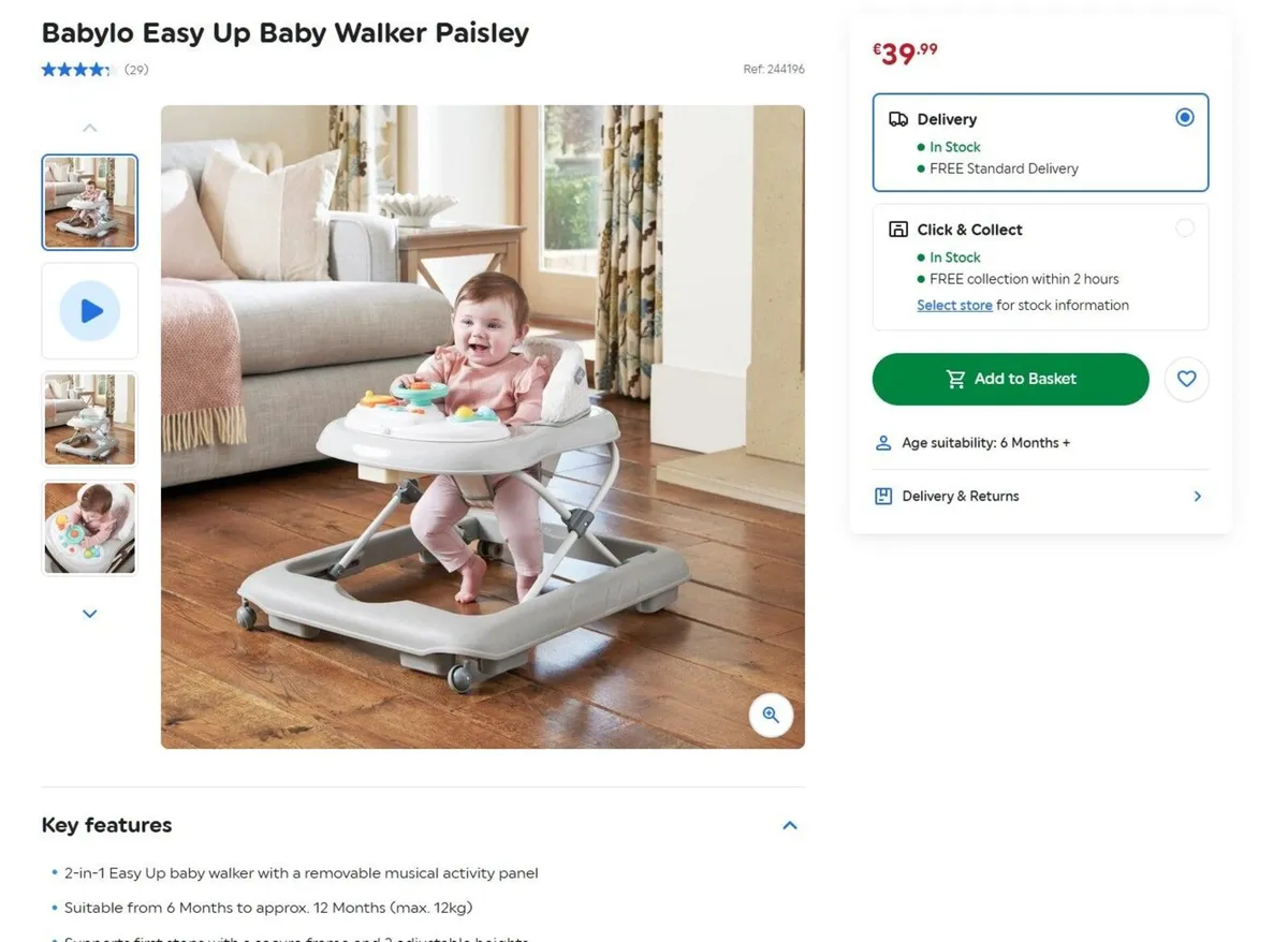 Free Babylo Baby Walker - Image 2