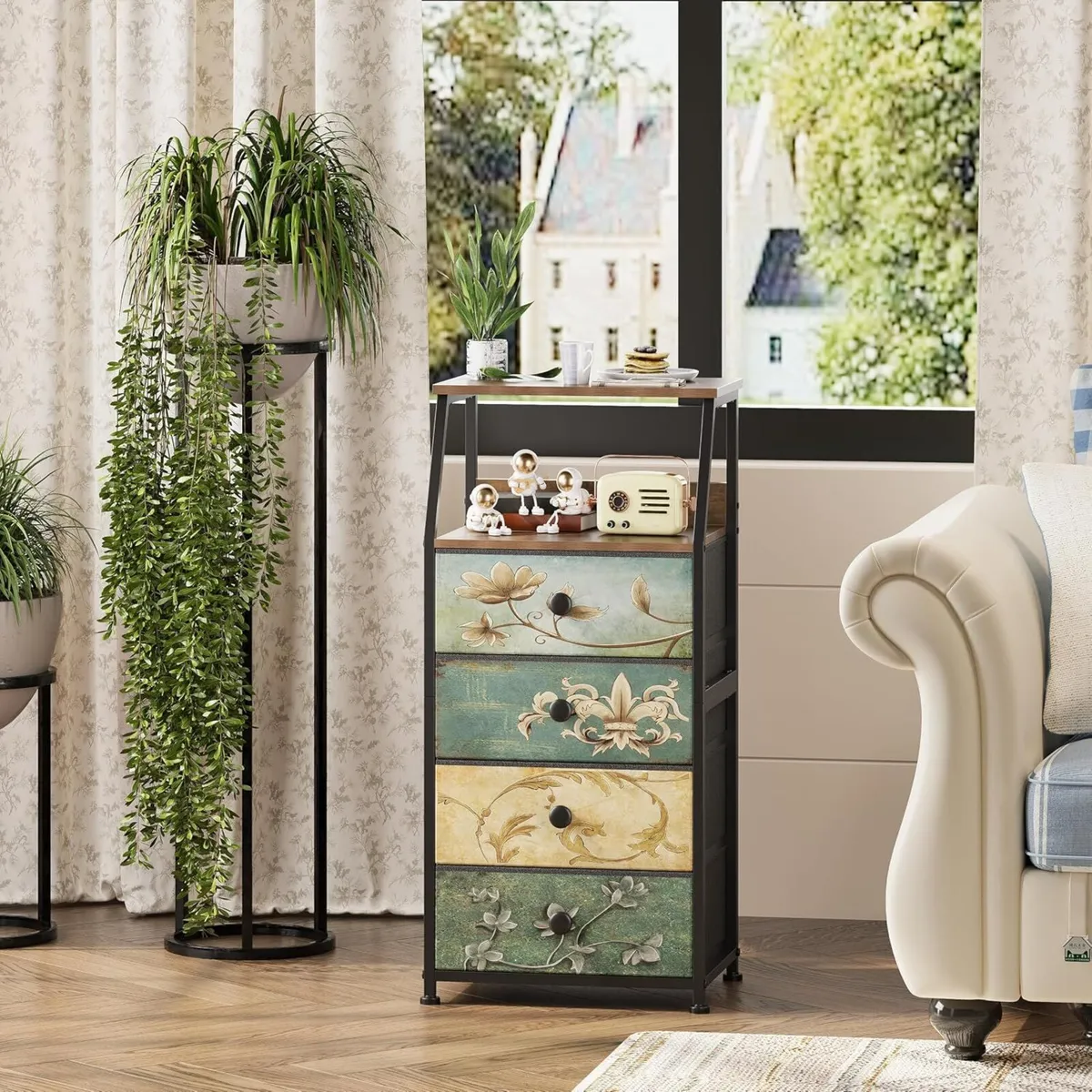 Slim Chest of Drawers with 4 Bedside Table - Image 4
