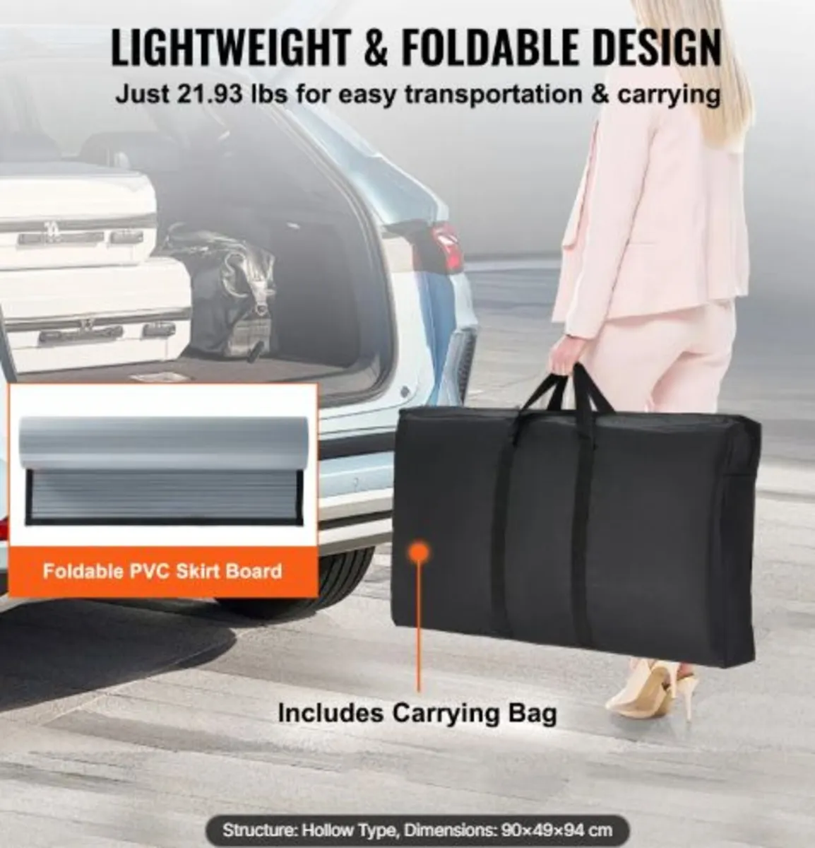 Portable Tradeshow Podium Table, 90 × 49 × 94 cm, - Image 4
