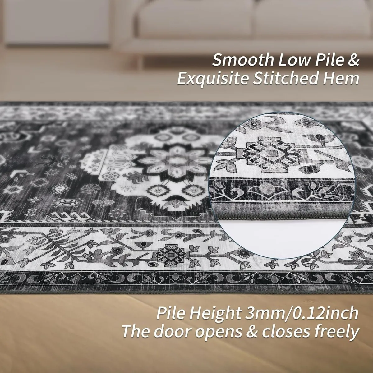 Vintage Living Room Rug Large - Image 3