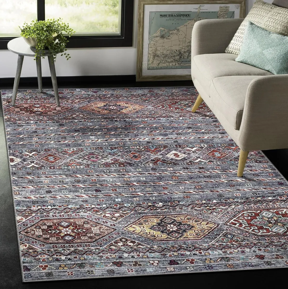 Rugs Living Room Washable Rug Area Non-Slip Carpet - Image 2