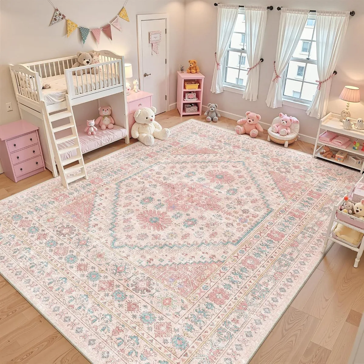 Area Rugs for Girls Bedroom Non-Slip Backing - Image 4