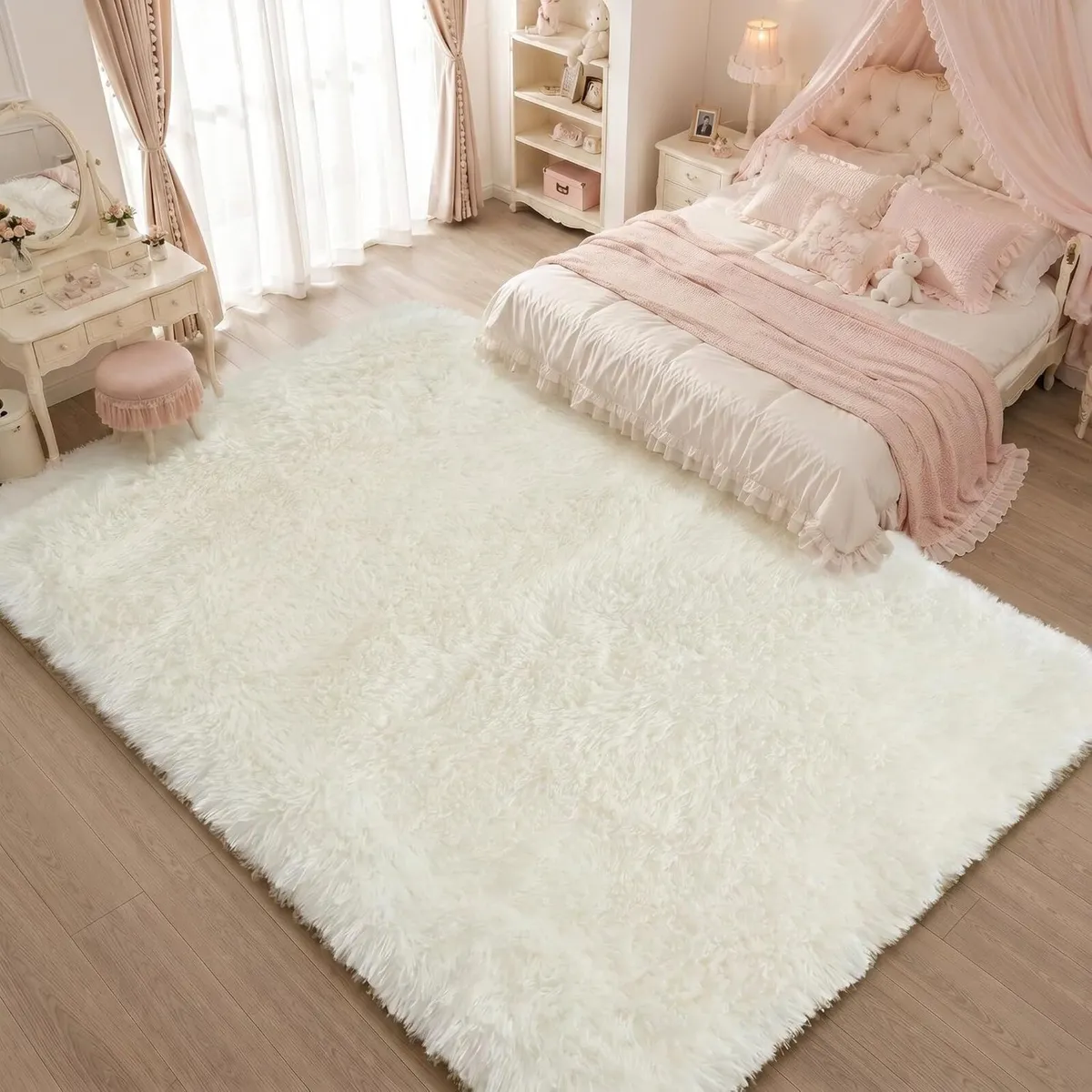 Fluffy Shaggy Rug Soft Plush Carpet - Image 2
