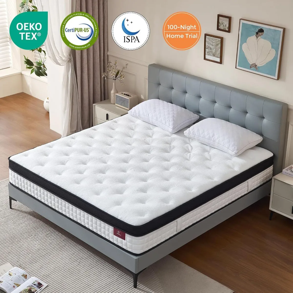 Mattress Extra Thick Gel Memory Foam - Image 3