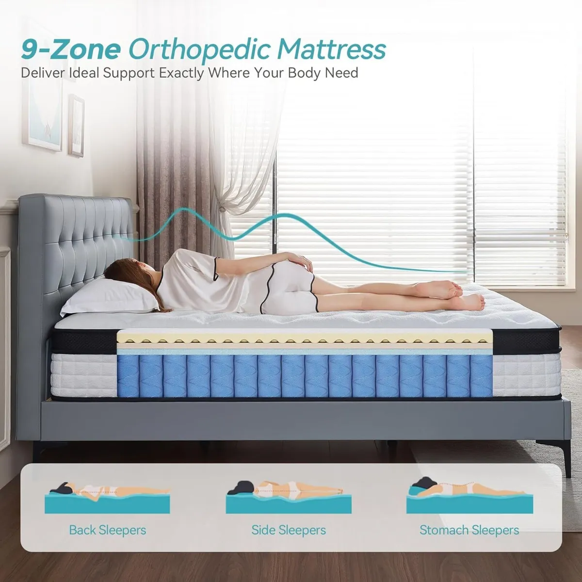 Mattress Extra Thick Gel Memory Foam - Image 4