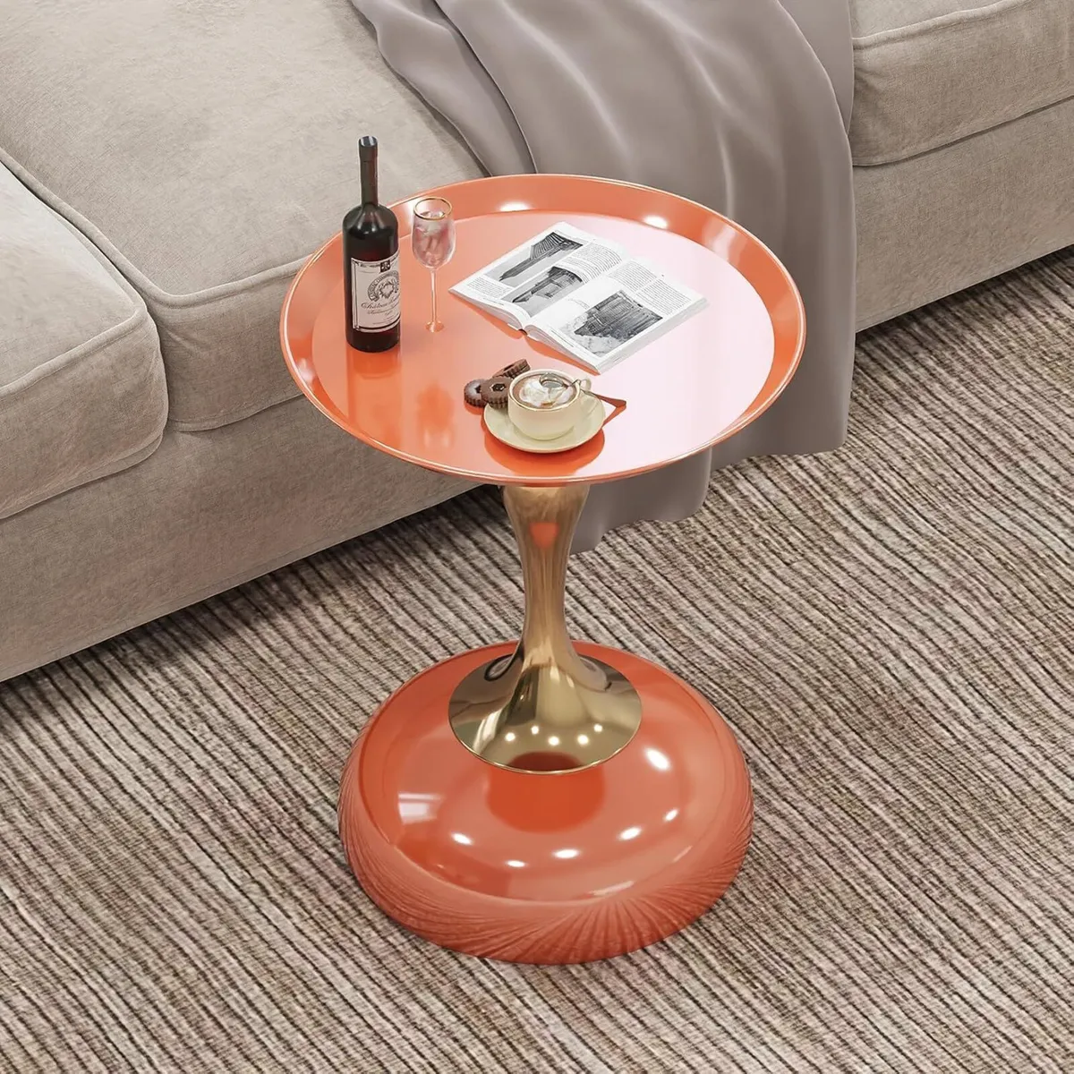 Stylish Hourglass Side Table Contemporary Design - Image 4