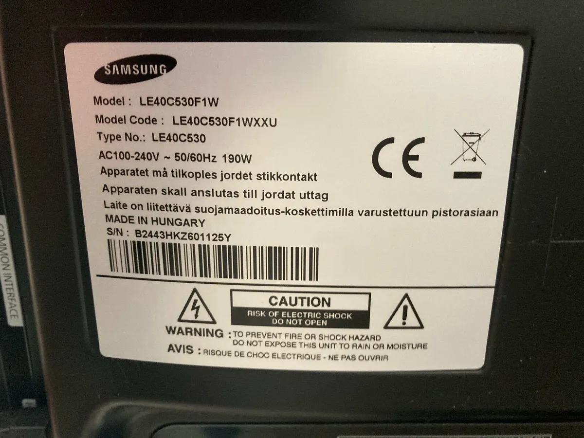Samsung 40” TV - Image 3