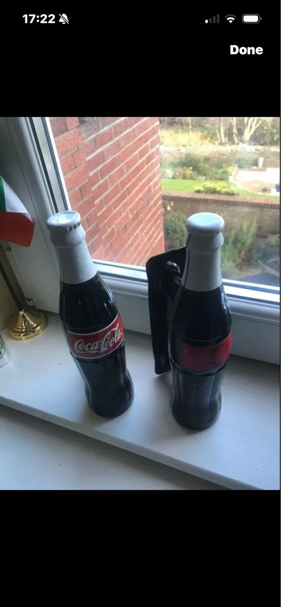 Rare Coca Cola Metal Door Handles - Image 2