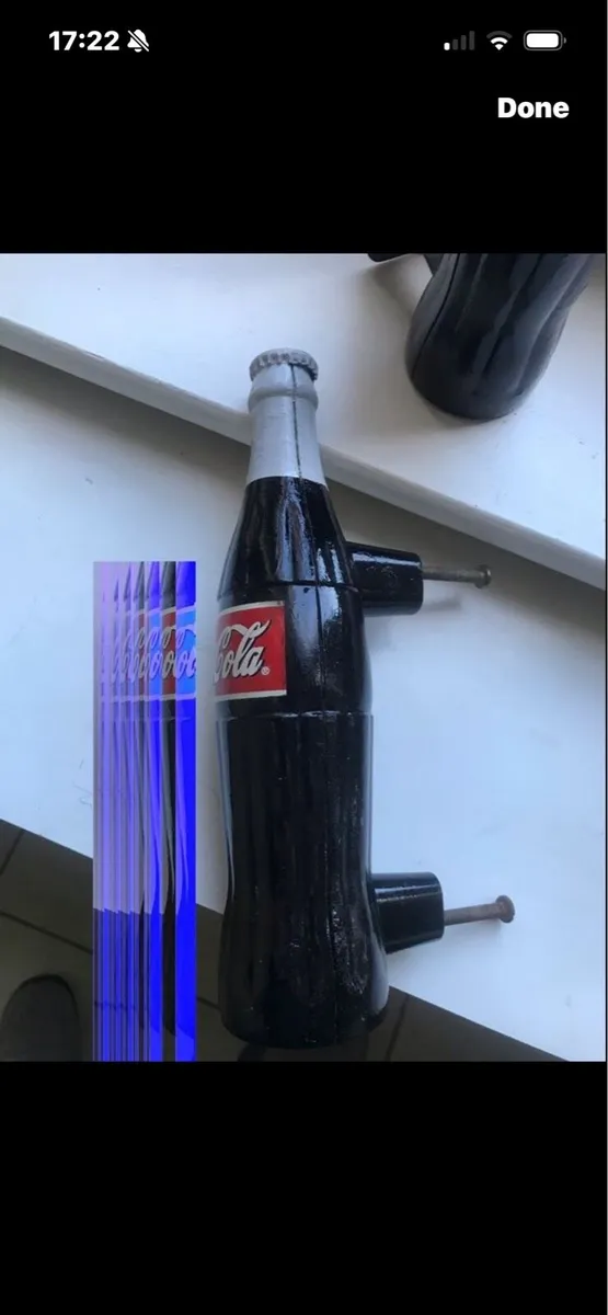 Rare Coca Cola Metal Door Handles - Image 3
