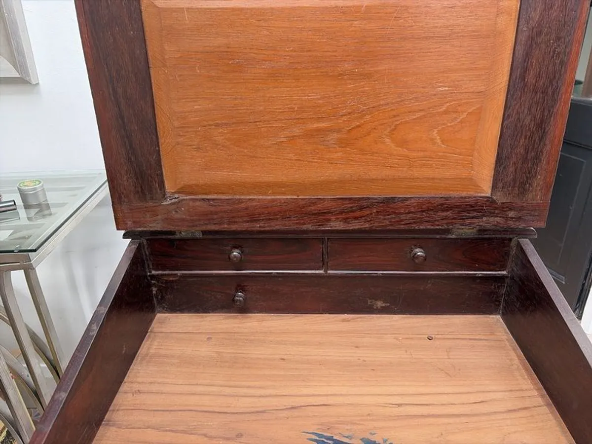 Magnificent Antique Colonial Hardwood Davenport Desk - Image 3