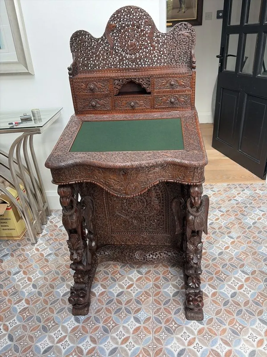 Magnificent Antique Colonial Hardwood Davenport Desk - Image 1