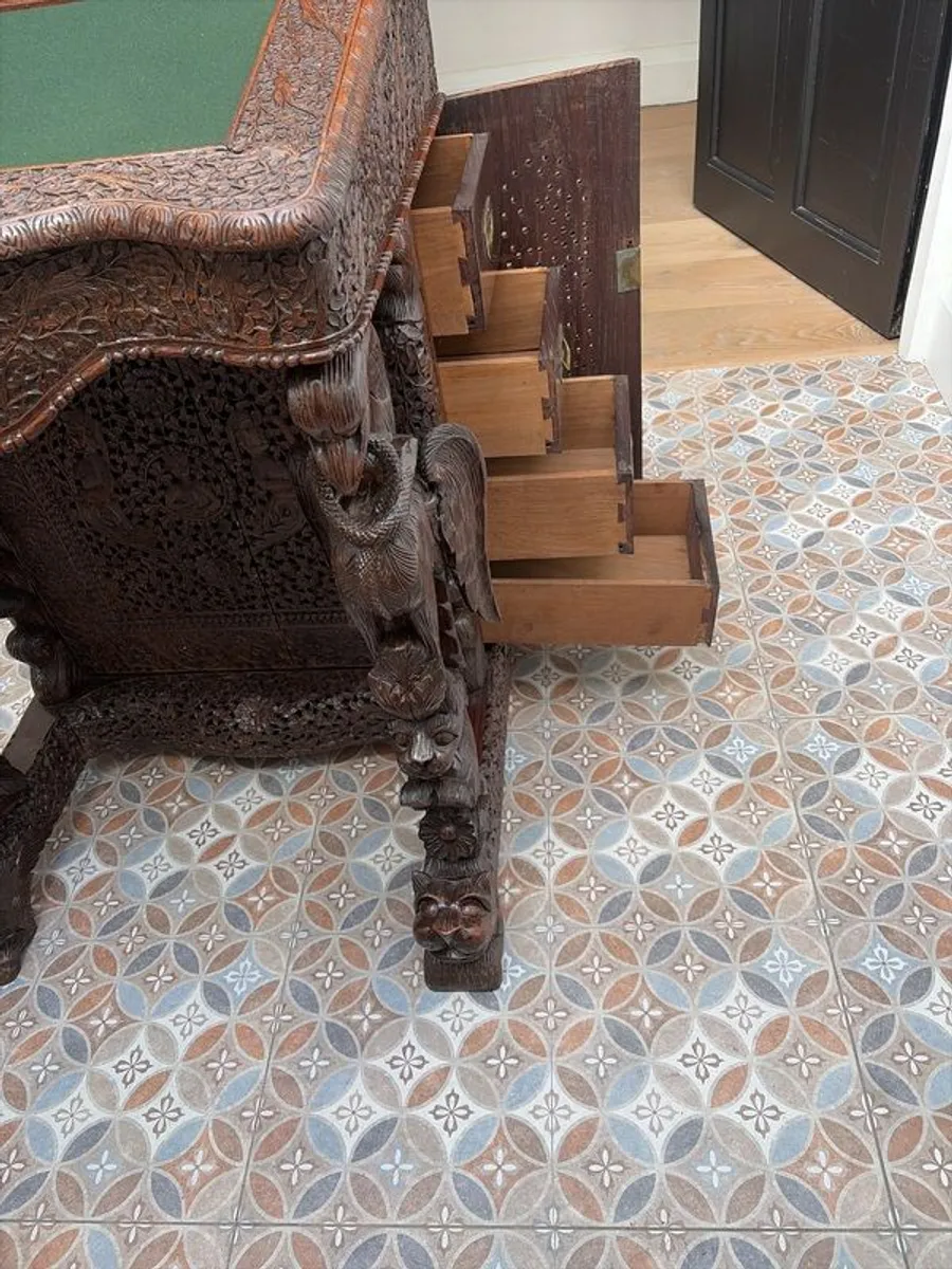 Magnificent Antique Colonial Hardwood Davenport Desk - Image 2