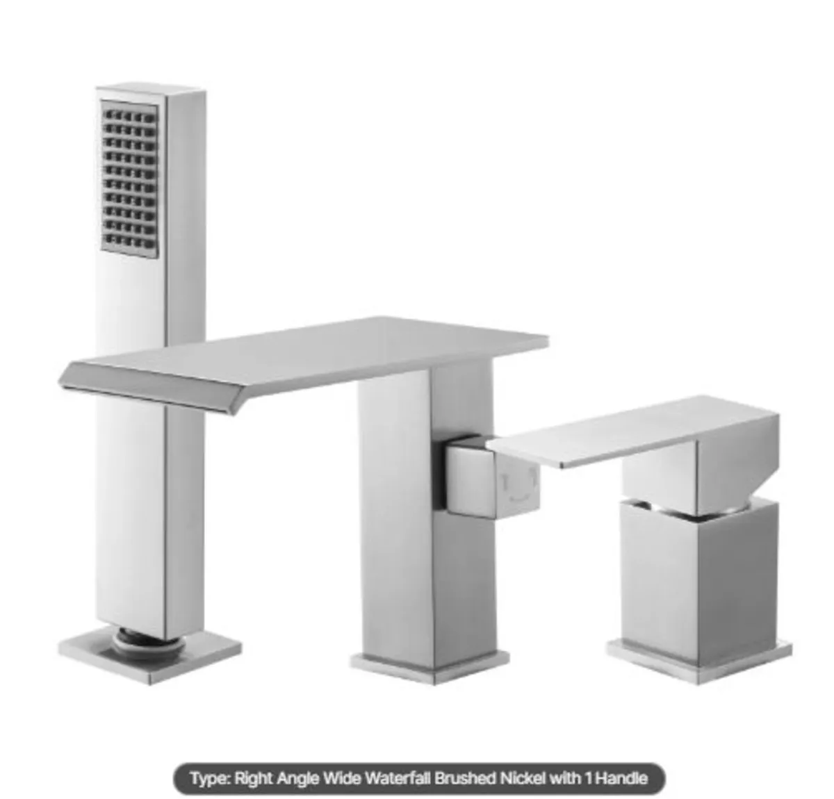 Roman Tub Faucet, 3 Hole Waterfall Bathtub Faucet - Image 1