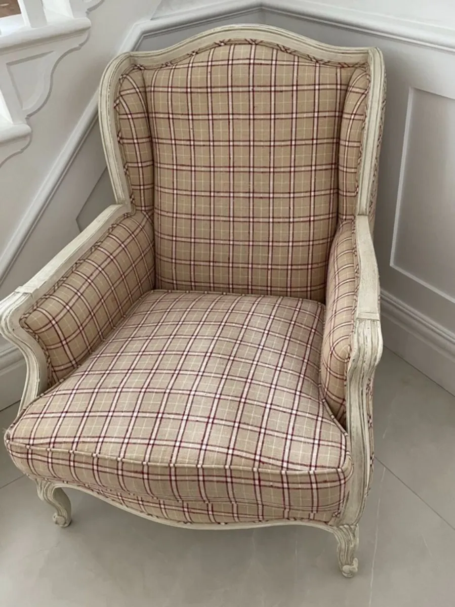 Luxury Louis XV Style Wingback Armchair
