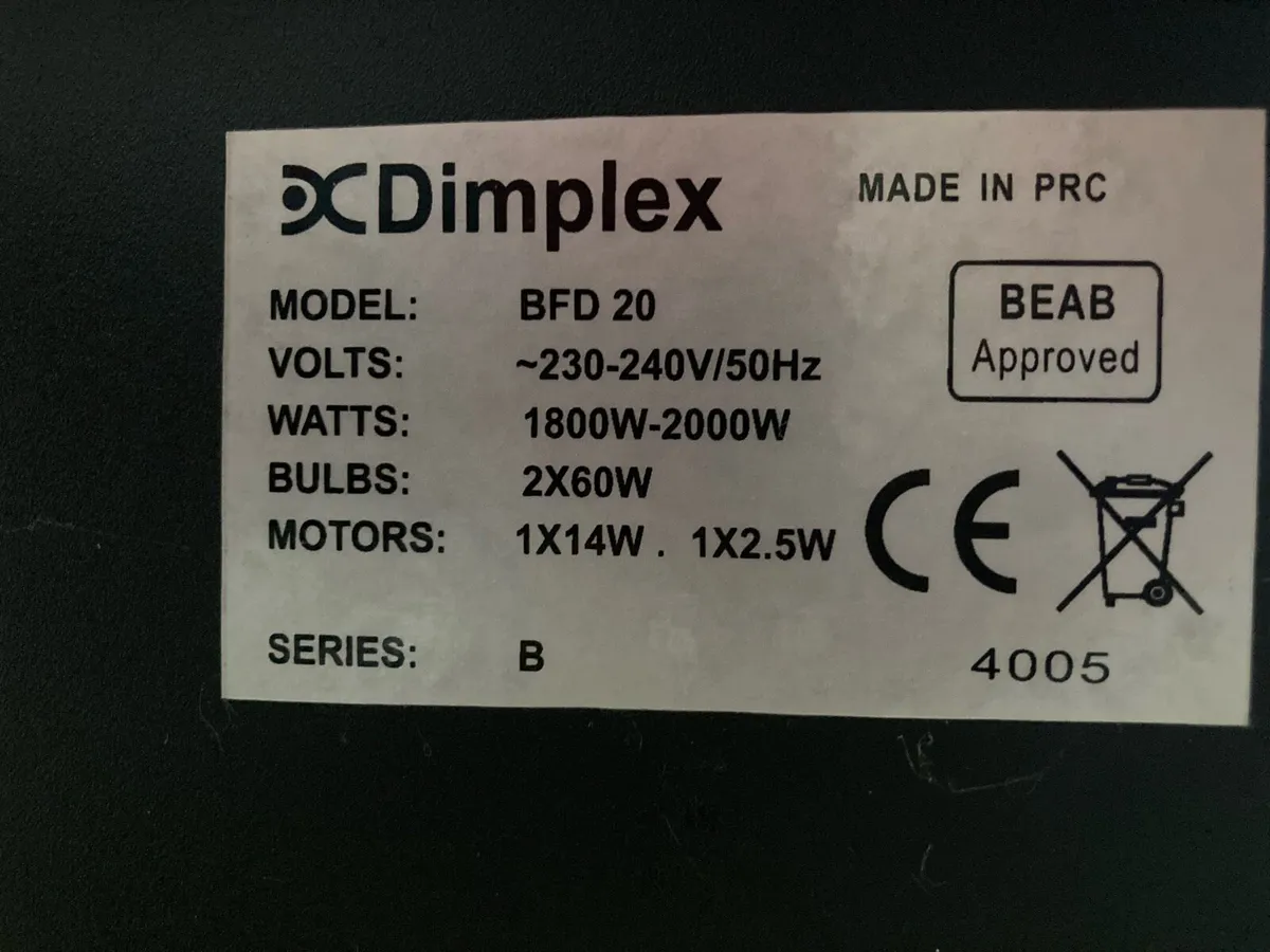 Dimplex Brayford BFD20 Electric Stove – Black - Image 3