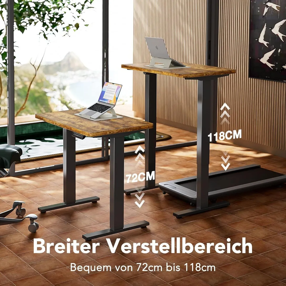 90 X 60CM Standing Desk with 4 - Image 3
