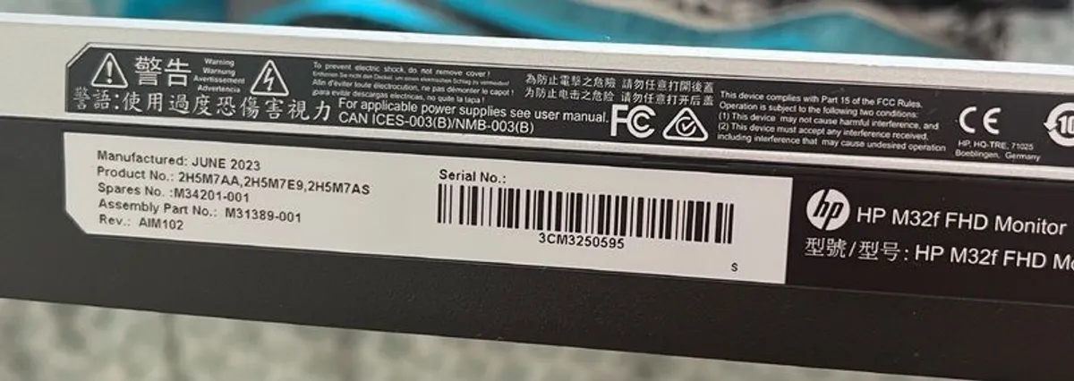 HP M32f FHD Monitor - Image 2