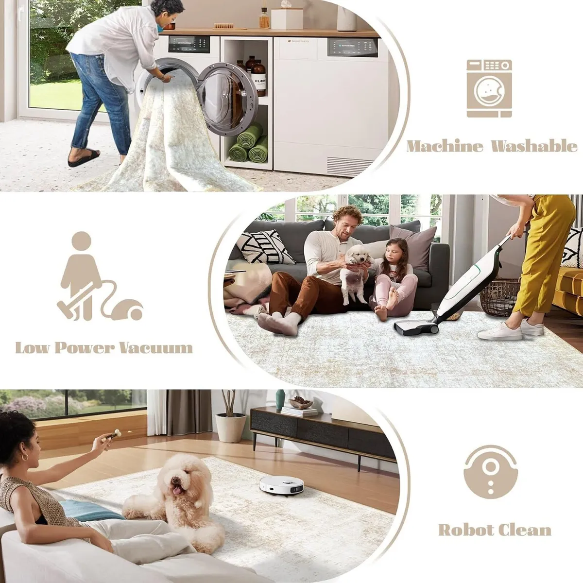 Extra Large Rugs for Living Room Washable Low - Image 4
