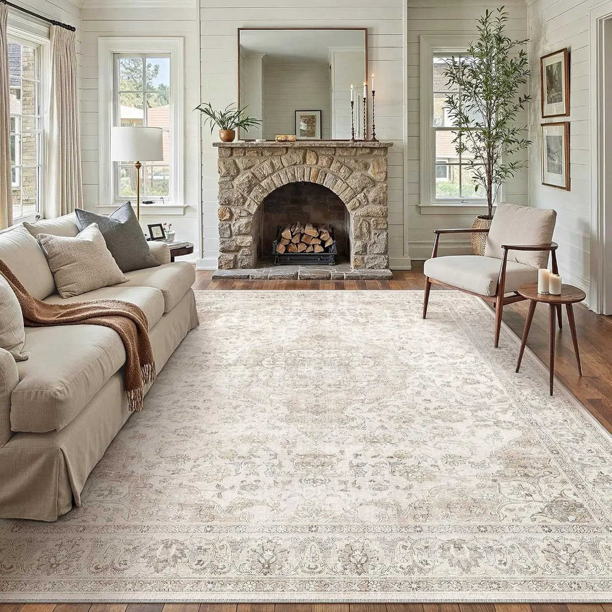 Rugs Living Room 240x300CM Large Machine Washable - Image 1