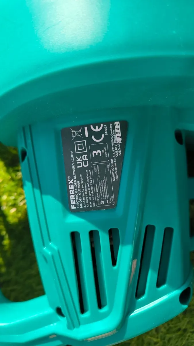 3000W Electric Garden Blower & Vacuum - Image 2