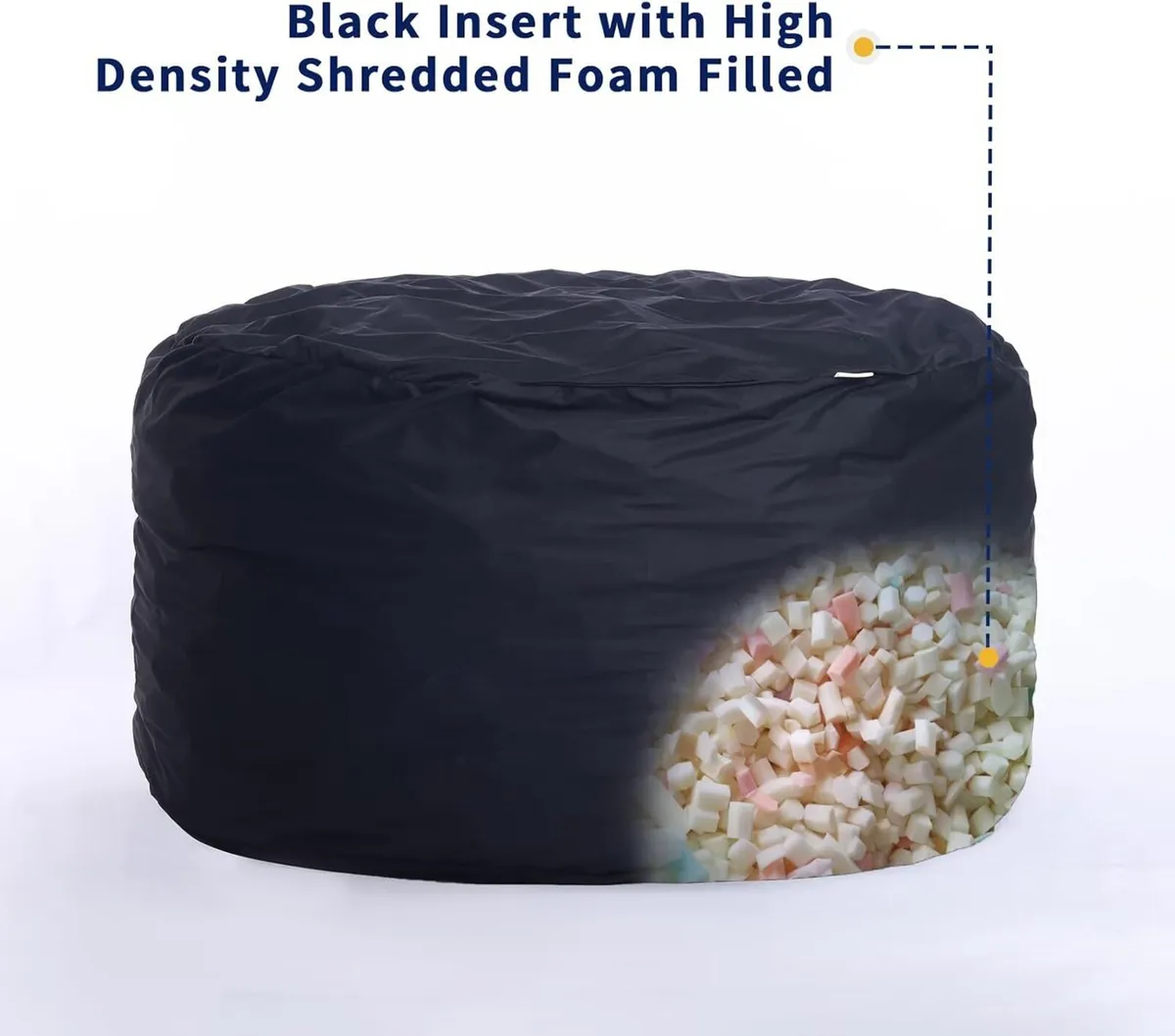 4FT Bean Bag Chair for Adults Oversized Sofa - Image 4