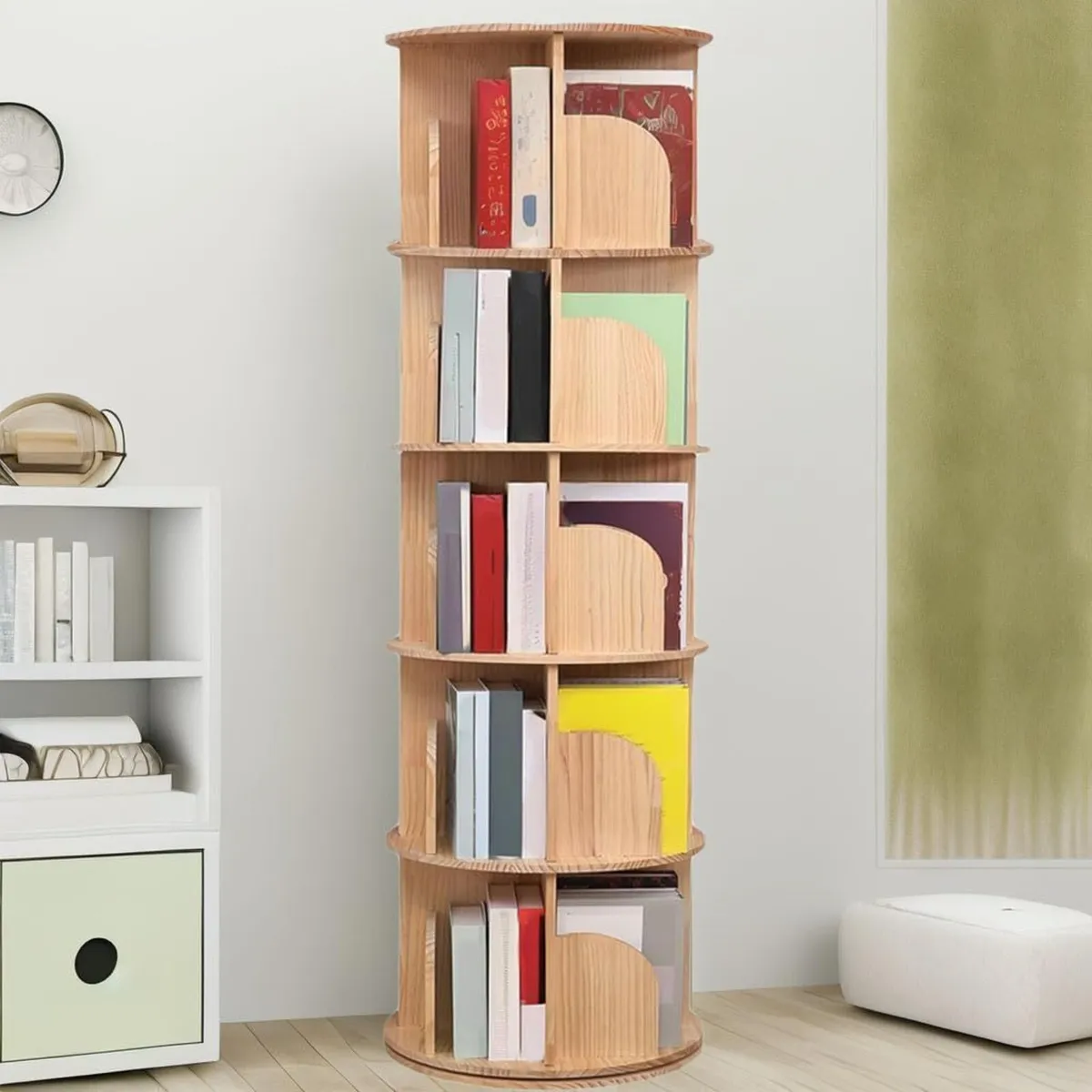 Rotating Bookshelf 360 Display Floor Standing - Image 1