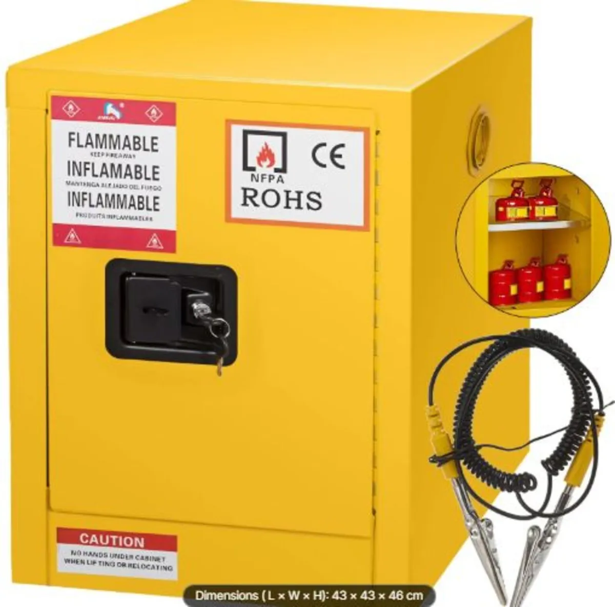 41.6 L Safety Cabinet 42.9x42.9x46 cm Hazardous - Image 1