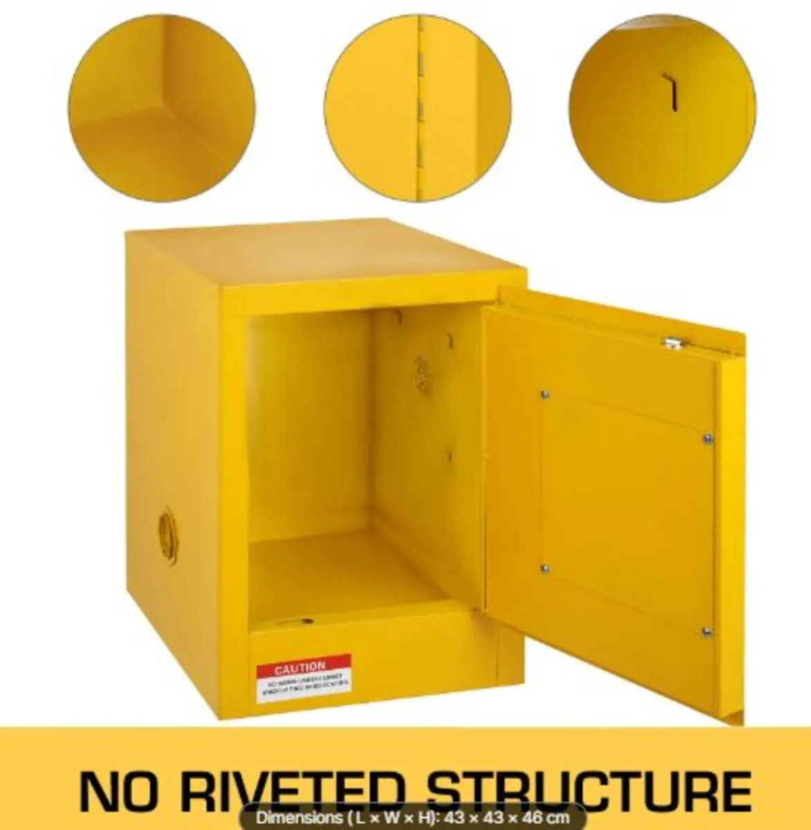 41.6 L Safety Cabinet 42.9x42.9x46 cm Hazardous - Image 3