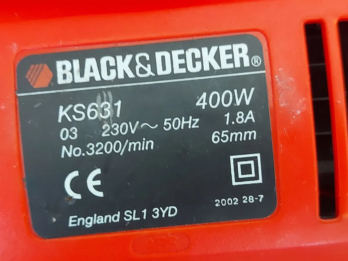 Black & Decker Jigsaw, 400w, Model KS631 - Image 3