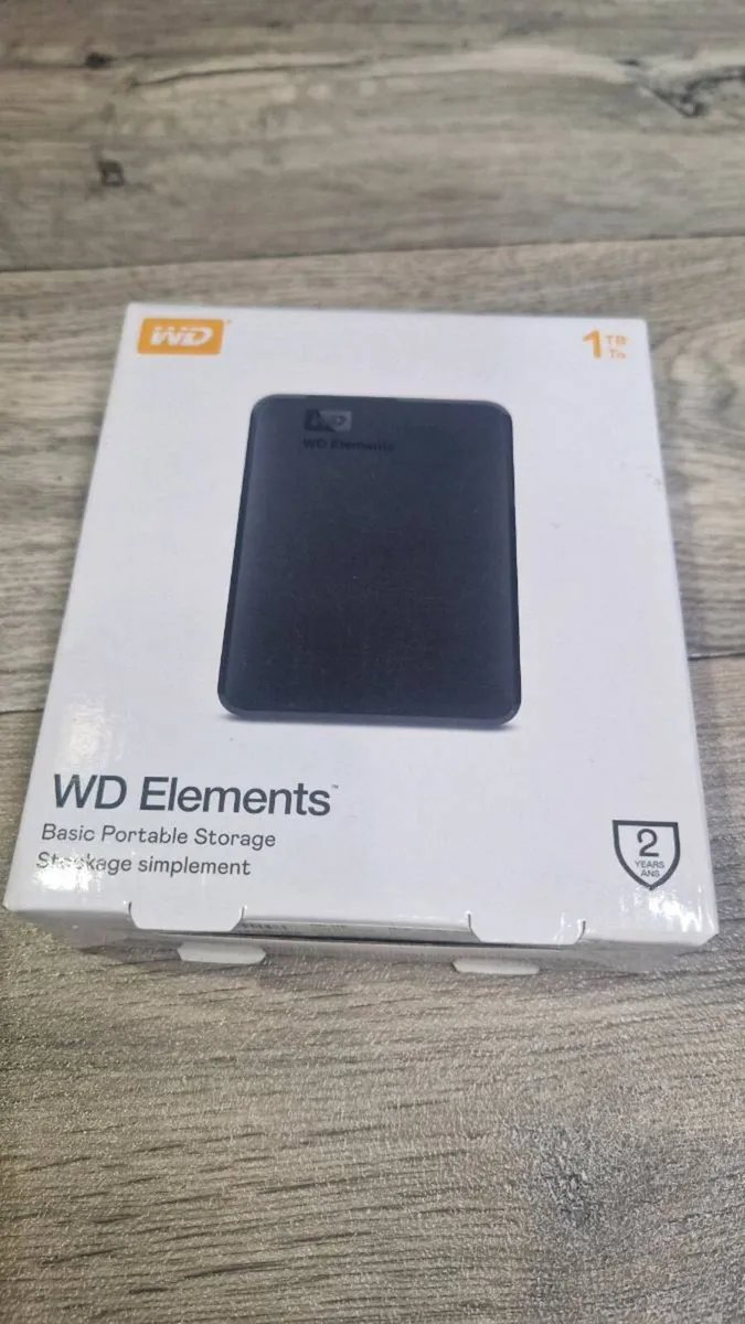 TITLE: WD Elements 1TB Portable External Hard Driv