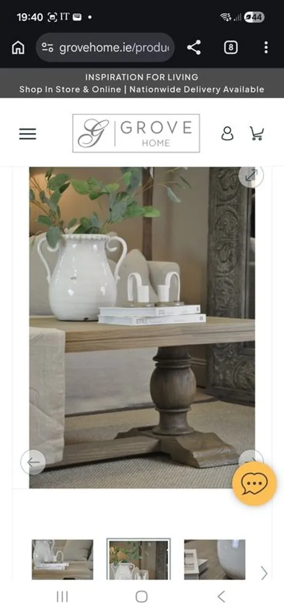 Mulholland Dark Oak Coffee Table Barely Used - Image 4