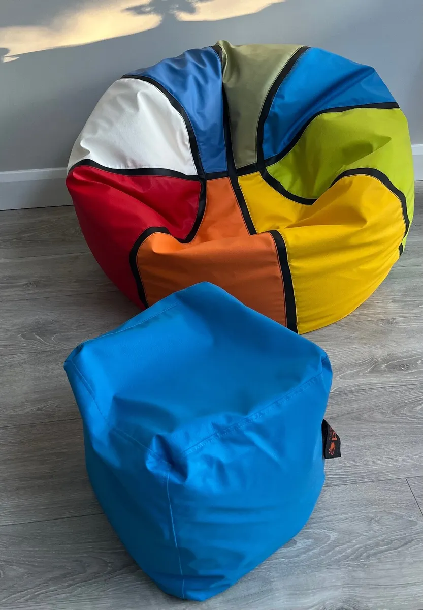 beanbag and footstool - Image 3