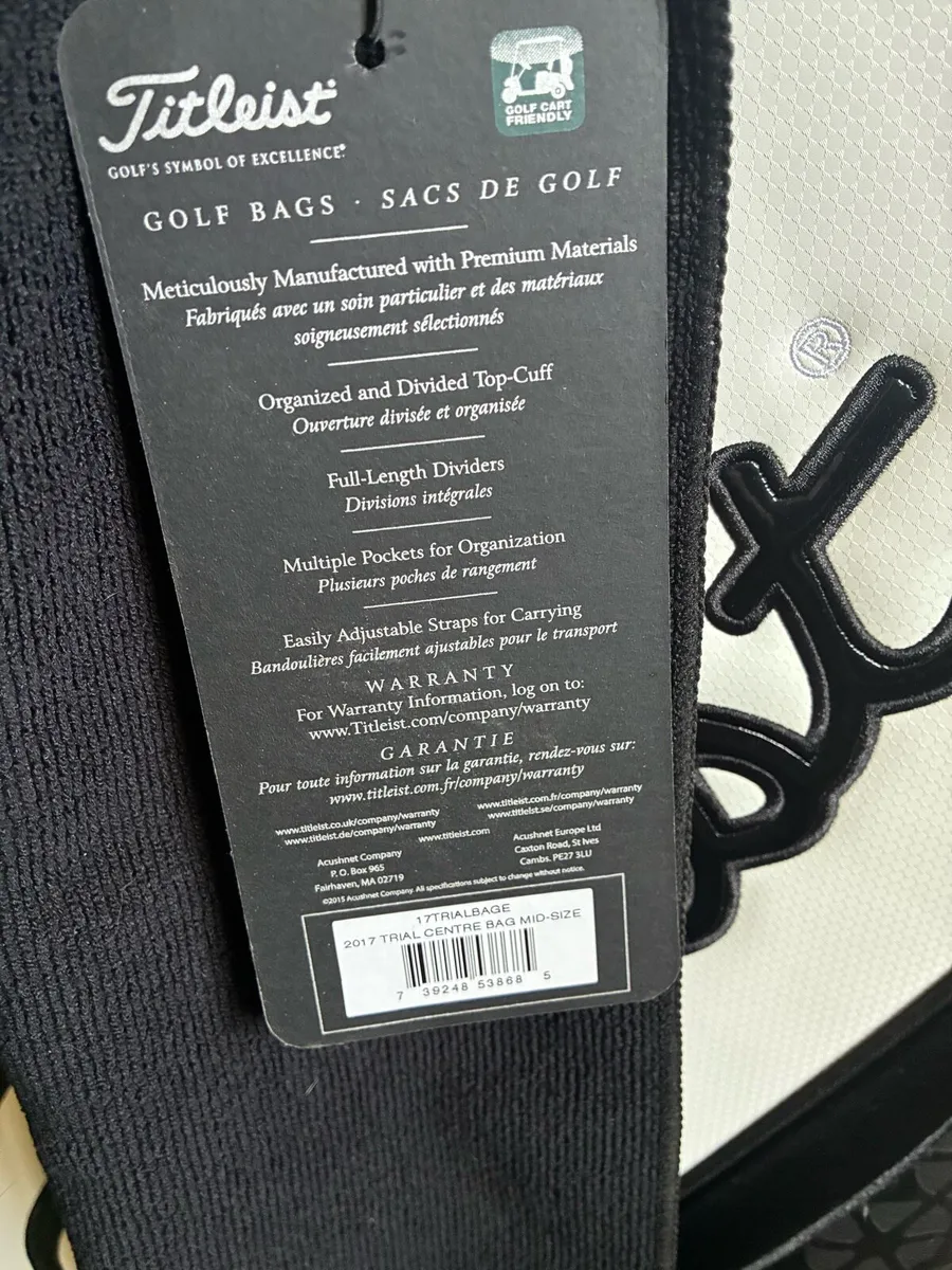 New Titleist Tour mid size golf bag - Image 3