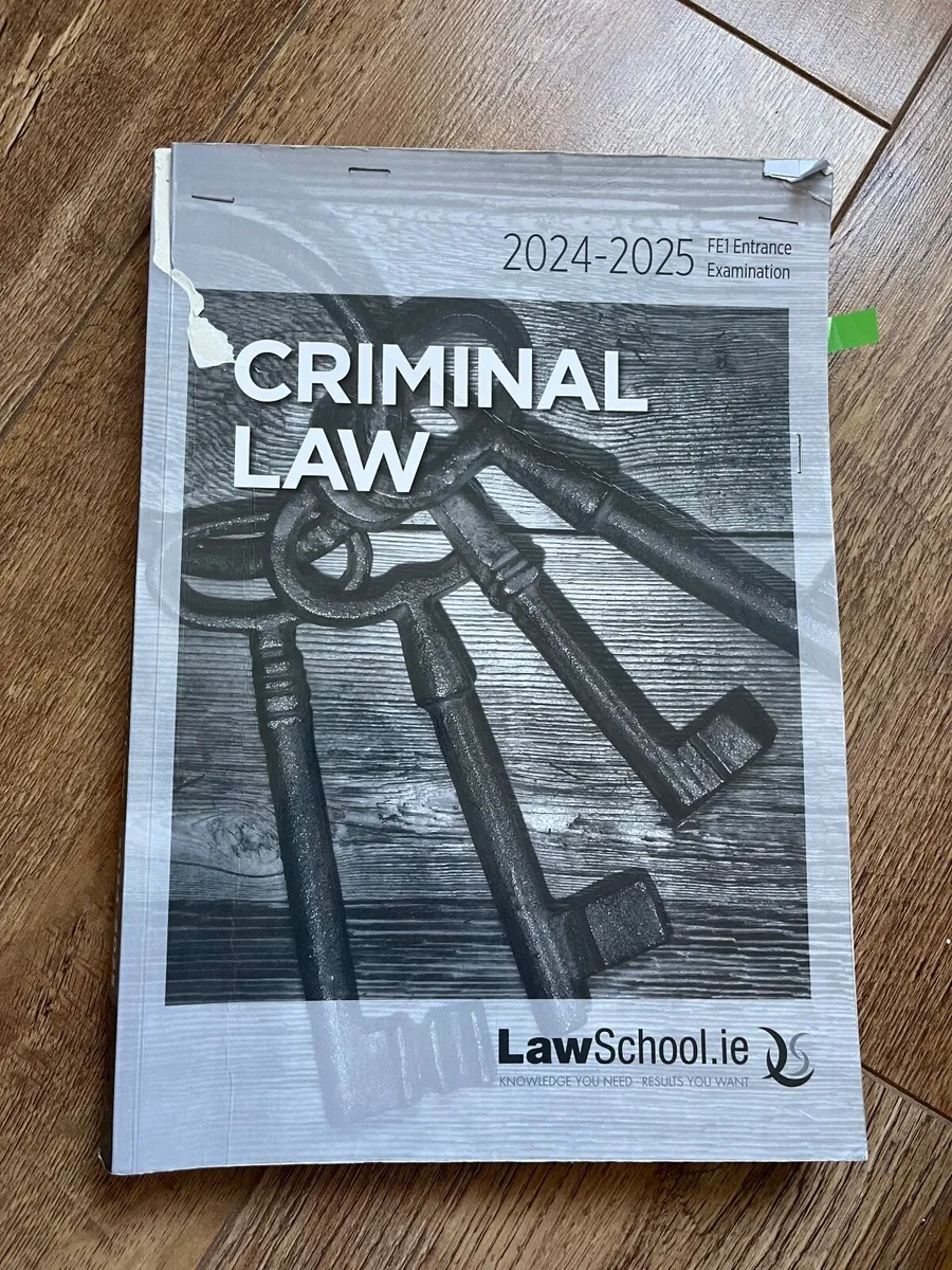 Lawschool.ie Criminal Law FE1 Manual 2024-25 - Image 1