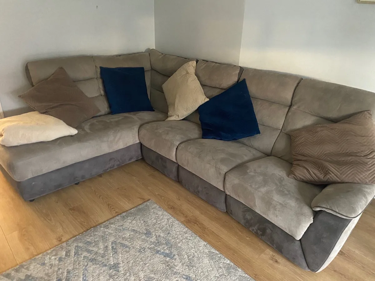 L seater recliner couch