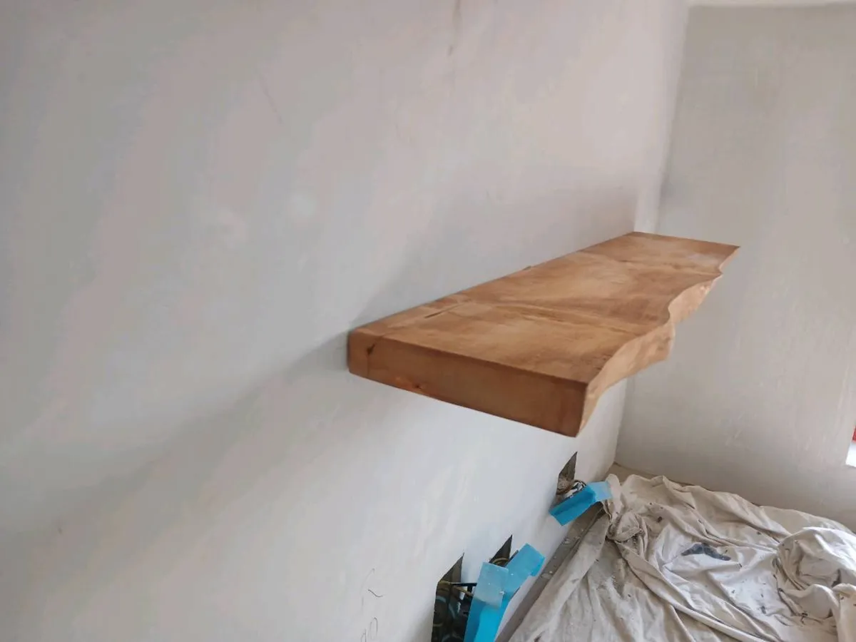 Live edge and straight cut shelves - Image 4