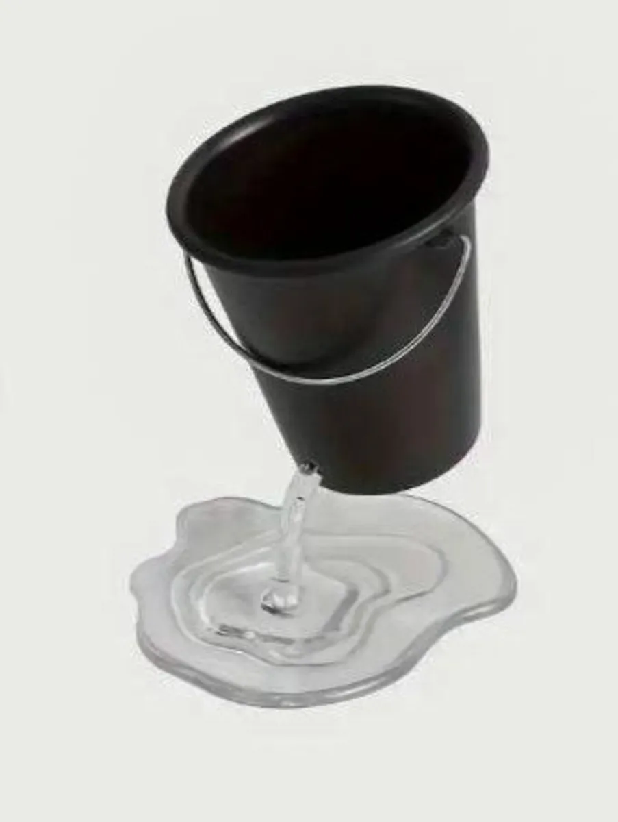Plastic Hole In The Bucket Pencil Holder (new). - Image 1