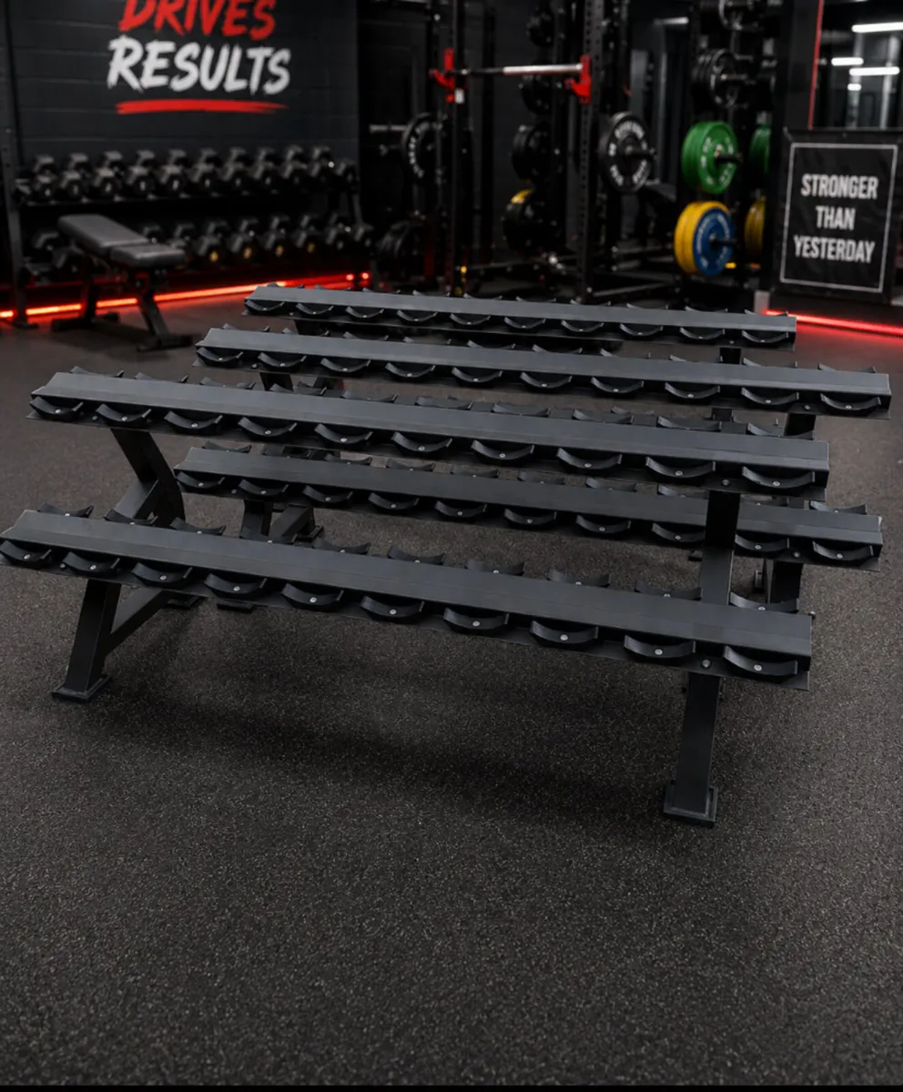 Gym dumbbell rack commercial