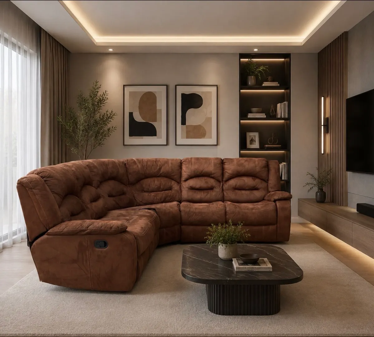 Large Recliner  corner sofa - Image 1