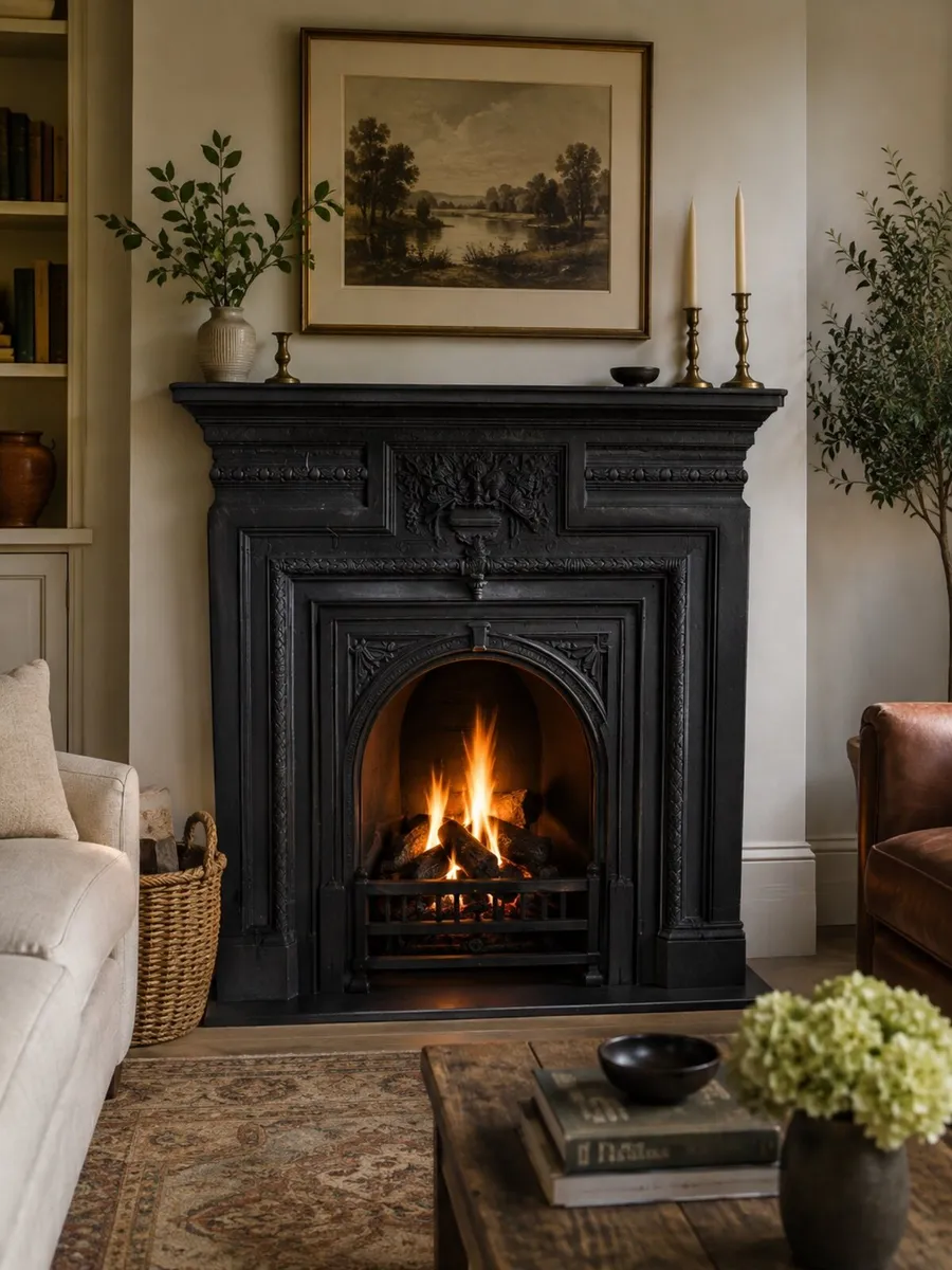 Antique Victorian Fireplace - Image 1