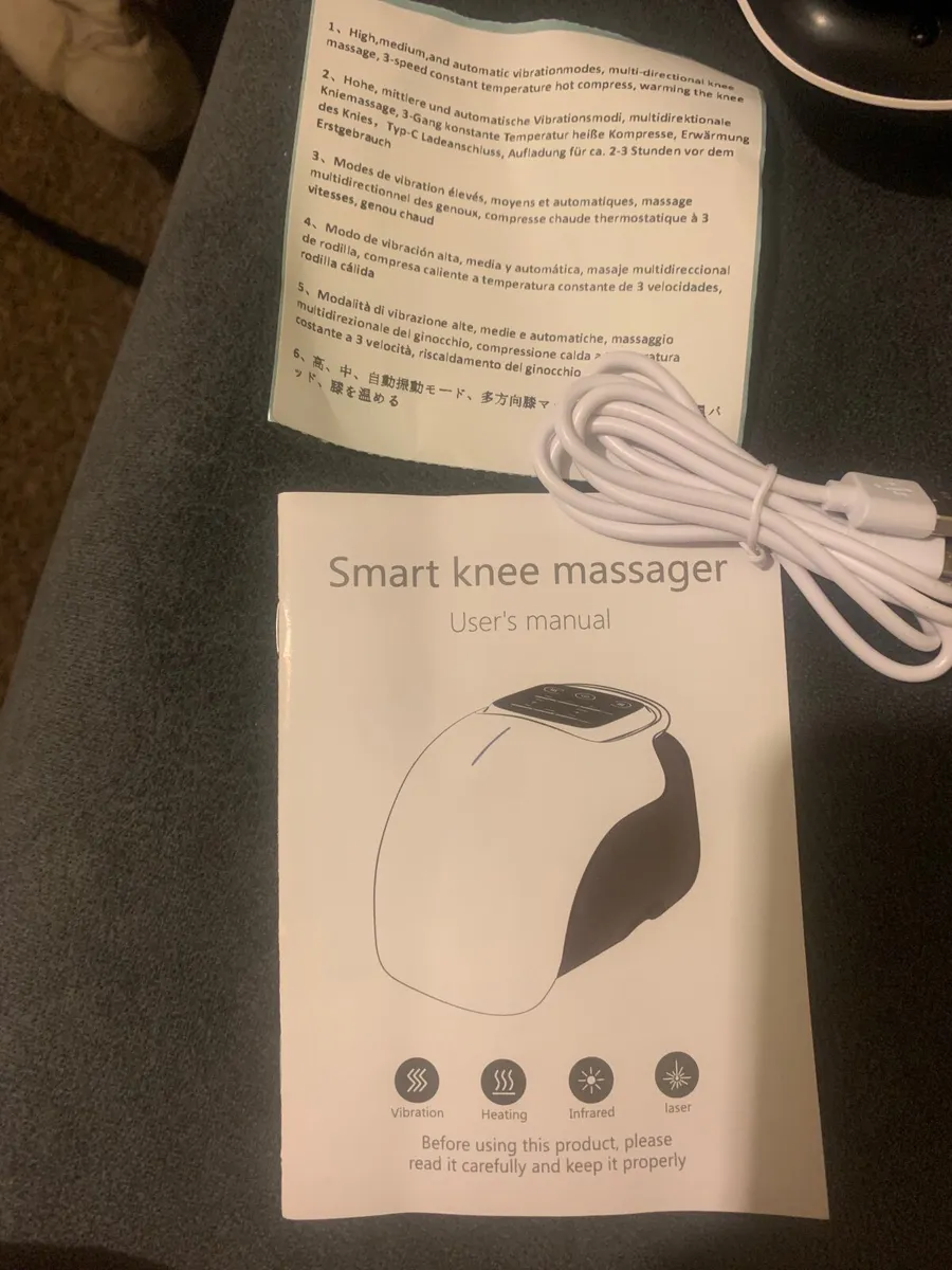 Brand New Wireless Knee Massager with Heat & Vibra - Image 3