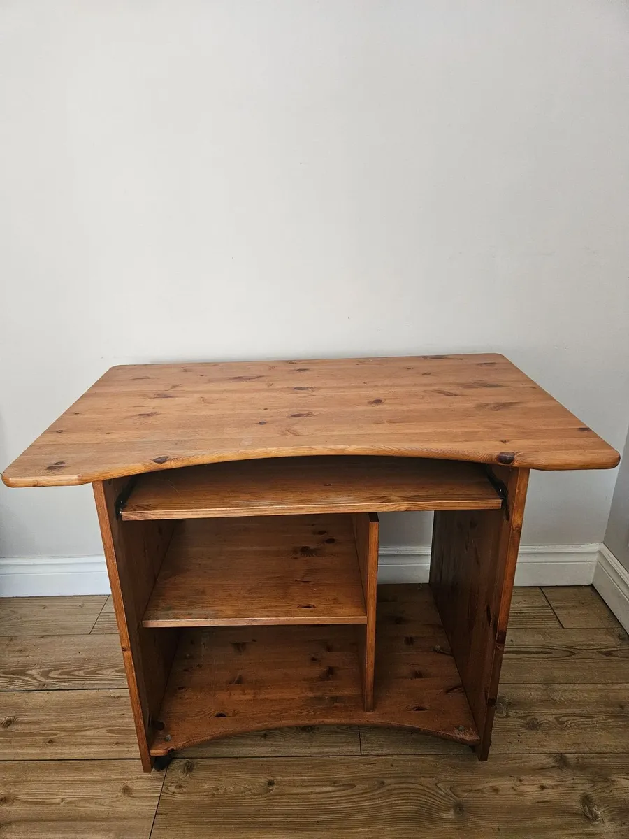 Pine computer desk - Image 2