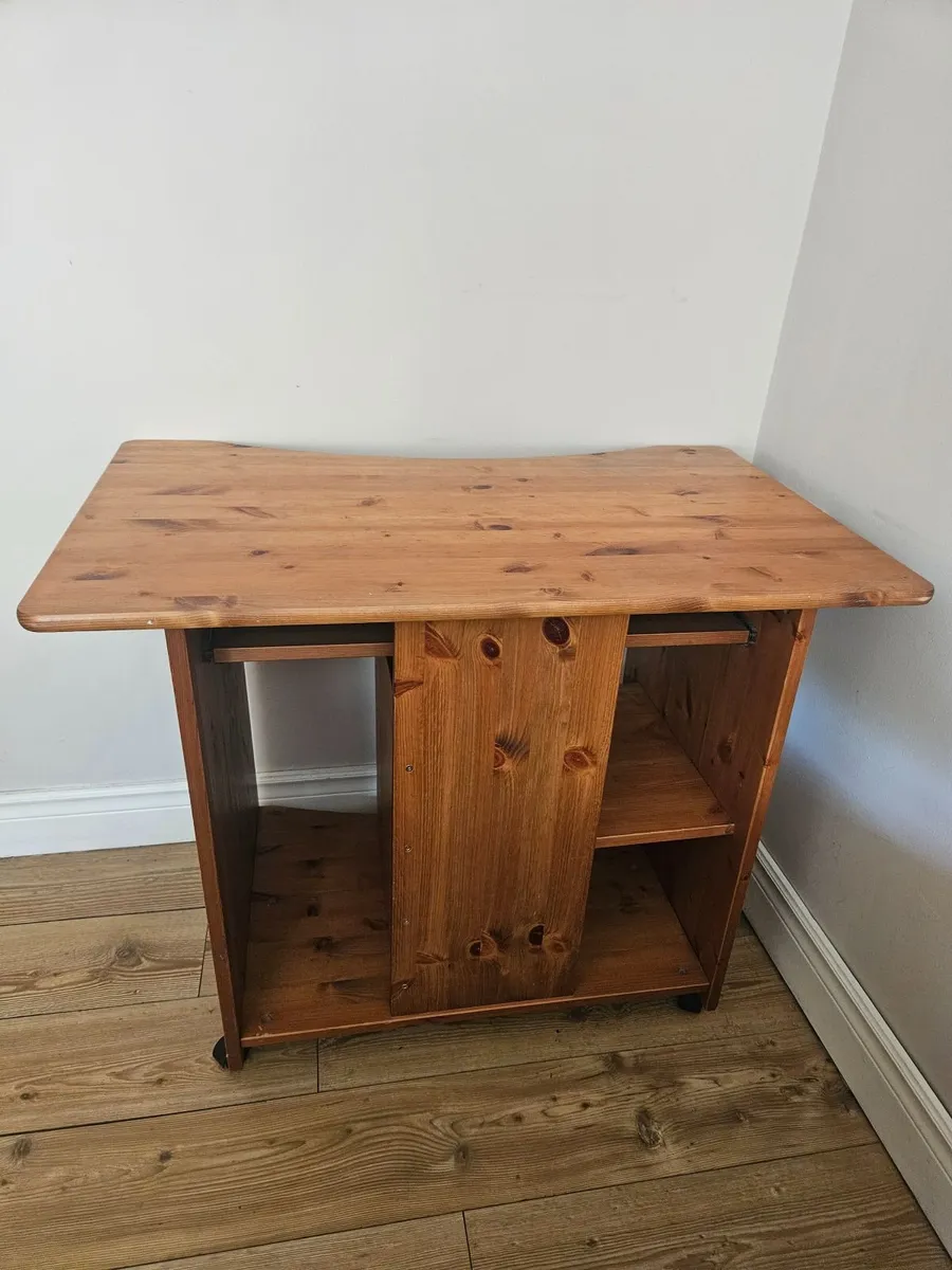 Pine computer desk - Image 3