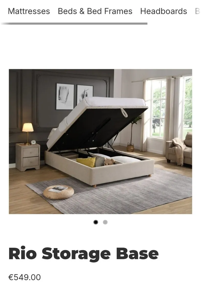5ft King Storage Bed Base – Perfect Condition - Image 1