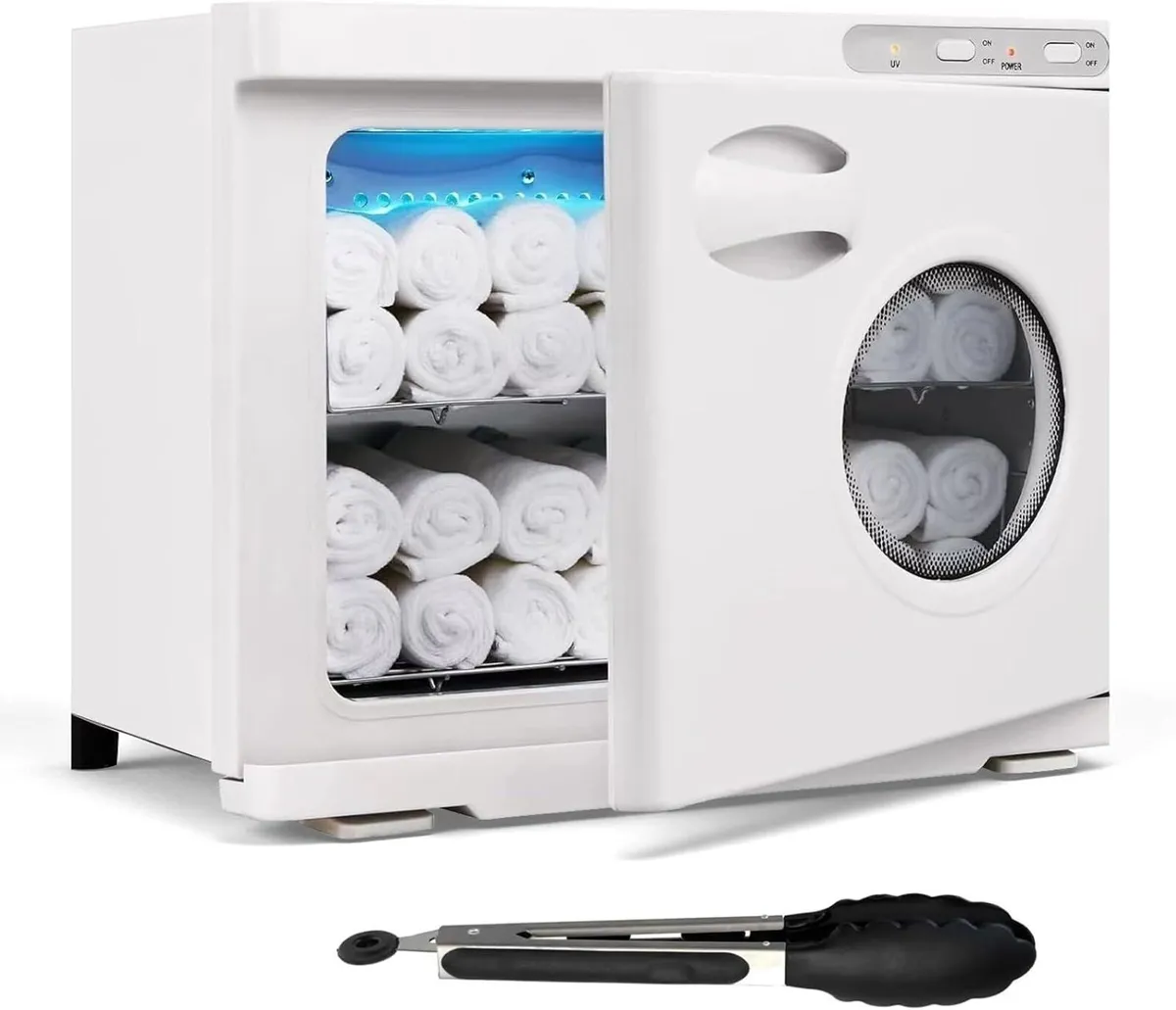 23L Towel Warmer Heater Cabinet Heated Steamer - Image 1