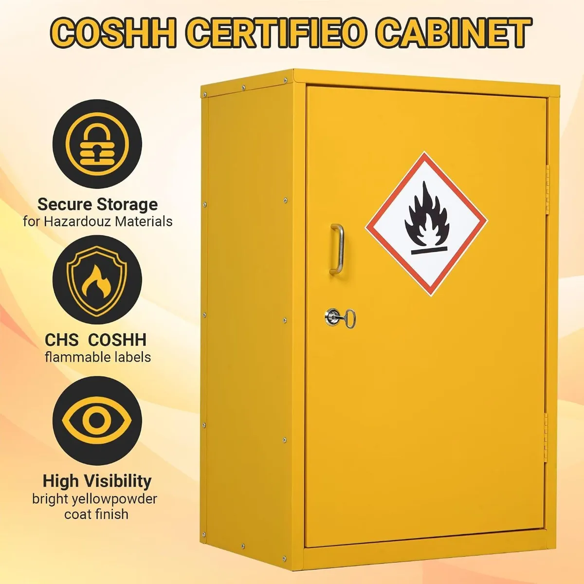 Hazardous Substance Storage Cabinet Metel Coshh - Image 3