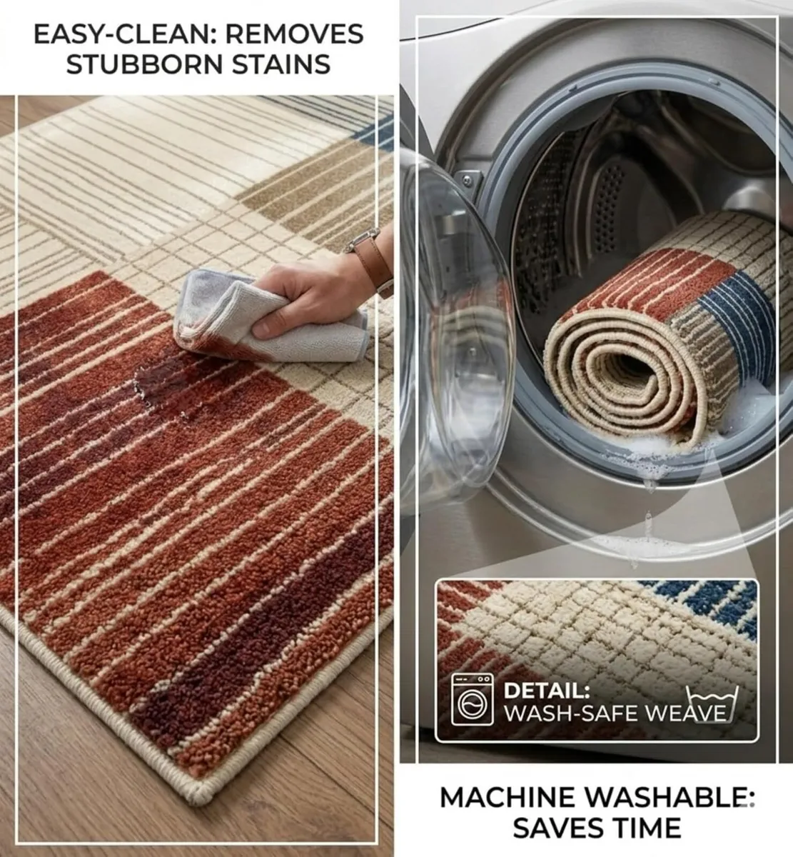 Modern Geometric Pattern Area Rugs for Living Room - Image 4