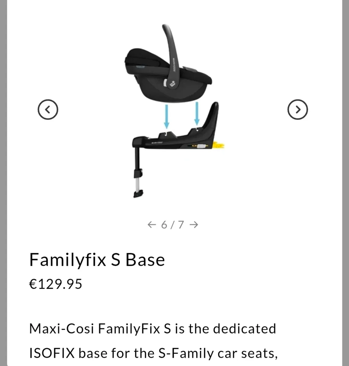 Maxi Cosi Pebble and two Isofix bases - Image 4