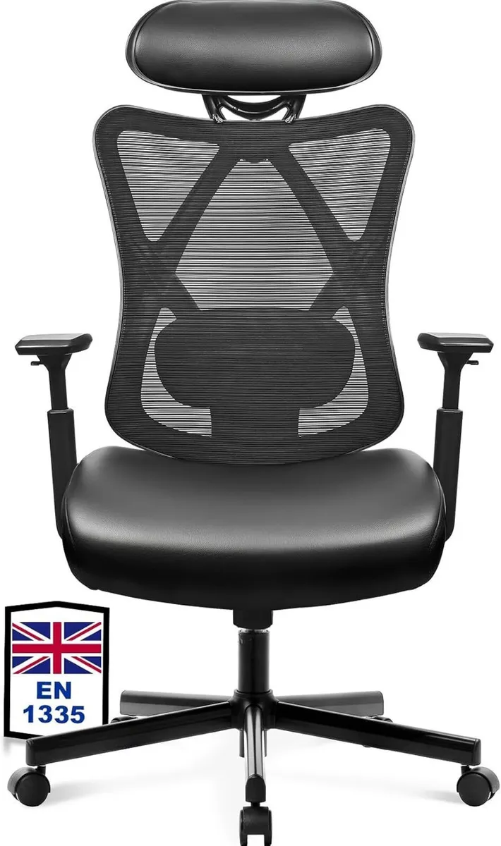 Office Chair Ergonomic Desk High Back Computer PU - Image 1