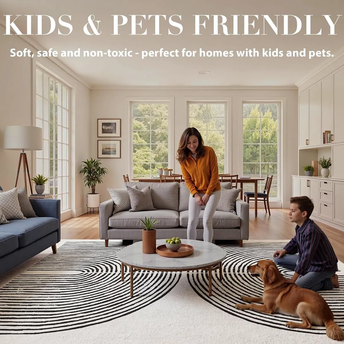 Rugs Living Room Washable Non-Slip - Image 3